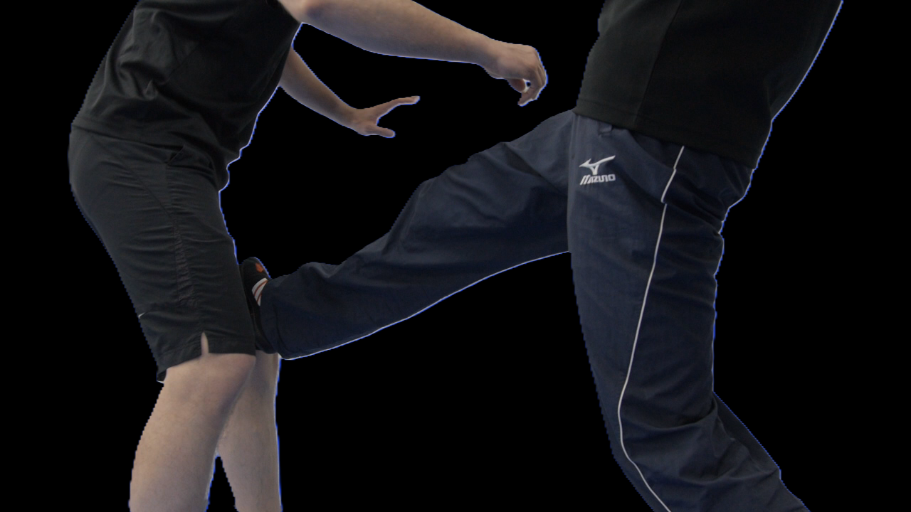 Functional wing chun kick to the knee