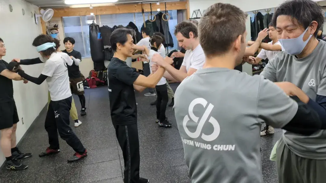 group practice at J's GYM wing chun Musashi kosugi dojo
