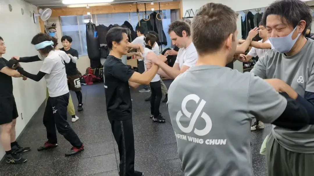 group practice at J's GYM wing chun Musashi kosugi dojo